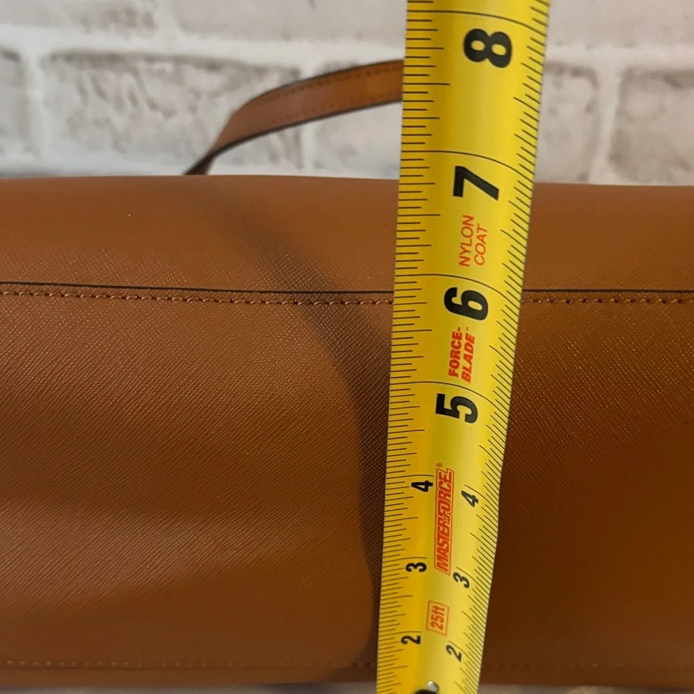 Tory Burch Tan Leather Tote with Laptop Pocket - Picture 14 of 14